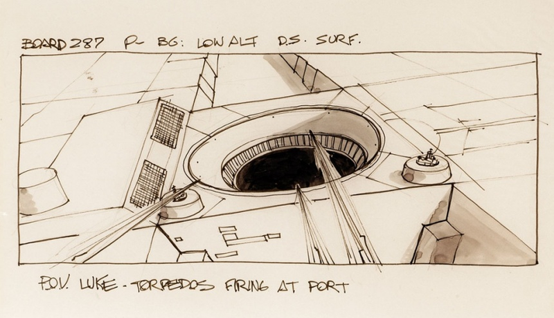 Illustration for article titled Original Star Wars Storyboards Show Iconic Scenes Before the Big Screen